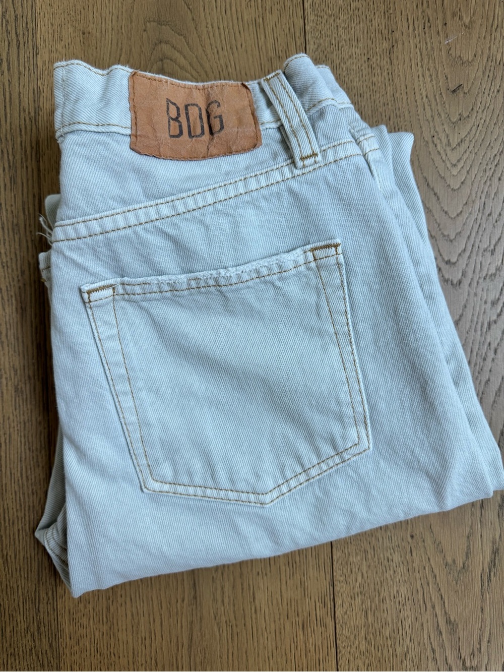 BDG Pale Blue cowboy cut Jeans